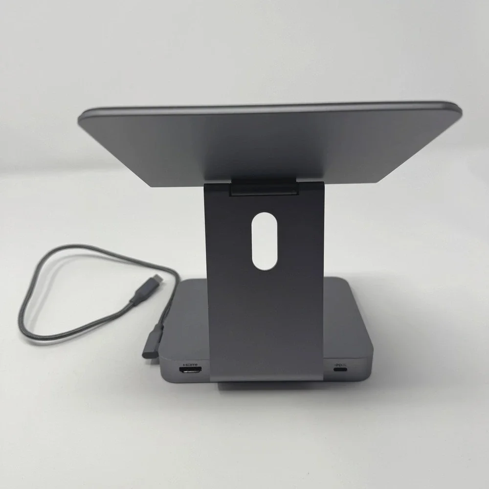 Anker 551 USB-C Hub 8-in-1 Tablet Stand HDMI SD USB 5Gbps Charger Dock Gray - Picture 4 of 13